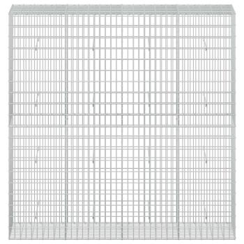 Gabione mit 5 mm Draht und 5x10 cm Maschen 200x50x200 cm