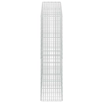 Gabione mit 5 mm Draht und 5x10 cm Maschen 200x50x200 cm