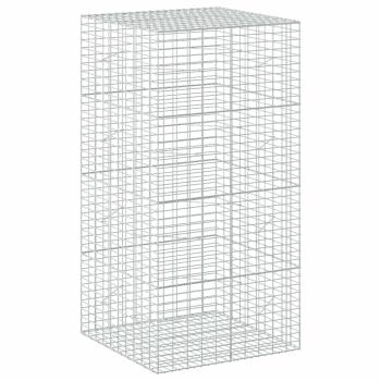 Gabione mit 5 mm Draht und 5x10 cm Maschen 100x100x200 cm
