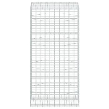 Gabione mit 5 mm Draht und 5x10 cm Maschen 100x100x200 cm