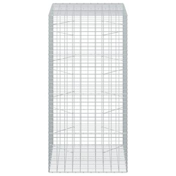 Gabione mit 5 mm Draht und 5x10 cm Maschen 100x100x200 cm