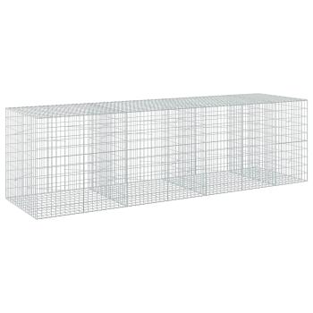 Gabione mit 5 mm Draht und 5x10 cm Maschen 350x100x100 cm