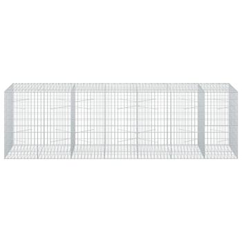 Gabione mit 5 mm Draht und 5x10 cm Maschen 350x100x100 cm