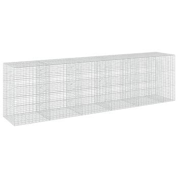 Gabione mit 5 mm Draht und 5x10 cm Maschen 550x100x150 cm