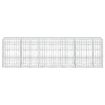 Gabione mit 5 mm Draht und 5x10 cm Maschen 550x100x150 cm