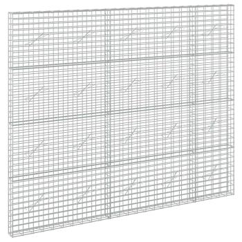 Gabione mit 5 mm Draht und 5x10 cm Maschen 250x10x200 cm