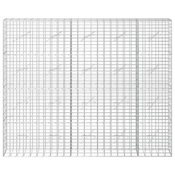 Gabione mit 5 mm Draht und 5x10 cm Maschen 250x10x200 cm