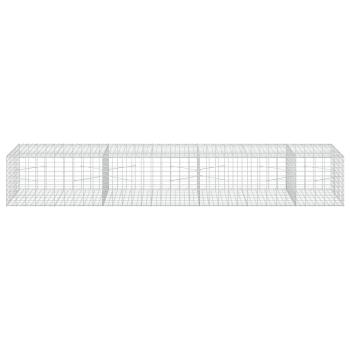 Gabione mit 5 mm Draht und 5x10 cm Maschen 350x100x50 cm
