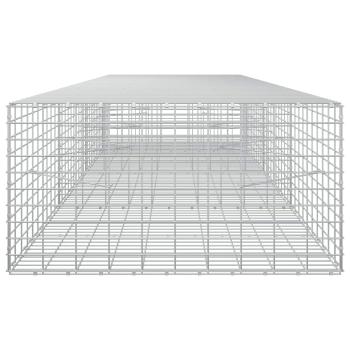 Gabione mit 5 mm Draht und 5x10 cm Maschen 350x100x50 cm