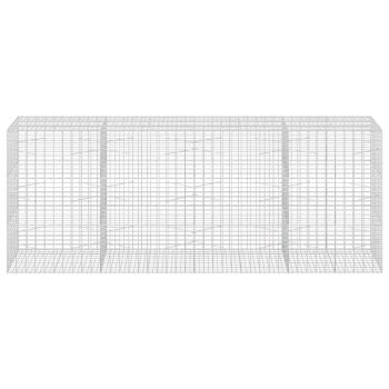 Gabione mit 5 mm Draht und 5x10 cm Maschen 400x100x150 cm