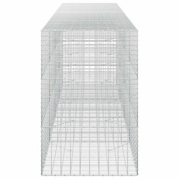 Gabione mit 5 mm Draht und 5x10 cm Maschen 400x100x150 cm