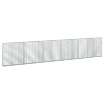 Gabione mit 3,5 mm Draht und 5x2,5 cm Maschen 550x20x100 cm