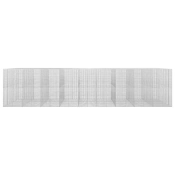 Gabione mit 5 mm Draht und 5x2,5 cm Maschen 900x100x200 cm