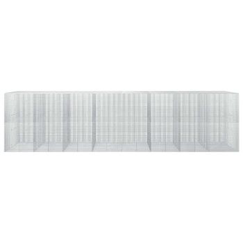 Gabione mit 5 mm Draht und 5x2,5 cm Maschen 800x50x200 cm