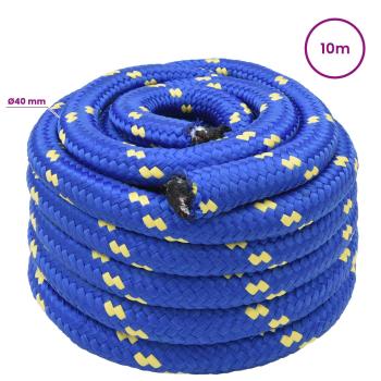 Mehrzweck-Allzweckseil 40 mm 10 m Blau PP 9600 kg Max. Traglast