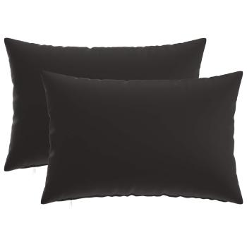 Wurfkissen 2 stk. HEERLEN Schwarz 50 x 70 cm Polyester