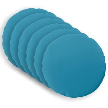 Wurfkissen 6 stk. HEERLEN Hellblau Durchmesser 50 cm Polyester