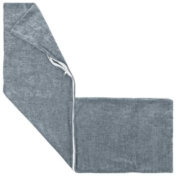Wurfkissen HEERLEN Hellblau 40 x 145 cm Chenille-Stoff
