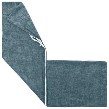 Wurfkissen HEERLEN Blau 40 x 145 cm Chenille-Stoff