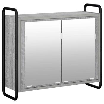 Badezimmerschrank-Set 4 stk. Sonoma-Grau 40 x 36 x 181 cm
