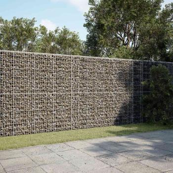 ARDEBO.de - Gabione mit 5 mm Draht und 5x10 cm Maschen 1150x100x200 cm