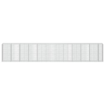 Gabione mit 5 mm Draht und 5x10 cm Maschen 1150x100x200 cm