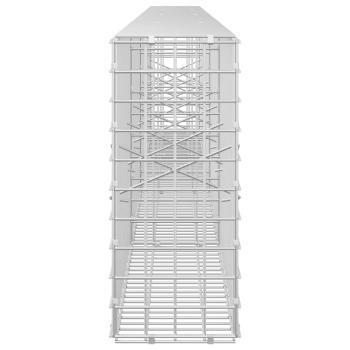 Gabione mit 3,5 mm Draht und 5x5 cm Maschen 400x20x50 cm