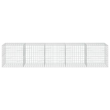Gabione mit 5 mm Draht und 10x10 cm Maschen 500x100x100 cm