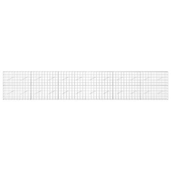Gabione mit 3,5 mm Draht und 10x10 cm Maschen 600x10x100 cm