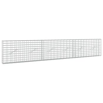 Gabione mit 3,5 mm Draht und 5x10 cm Maschen 300x10x50 cm