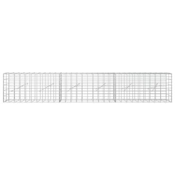 Gabione mit 3,5 mm Draht und 5x10 cm Maschen 300x10x50 cm