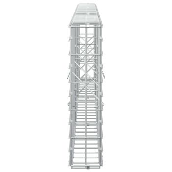 Gabione mit 3,5 mm Draht und 5x10 cm Maschen 300x10x50 cm
