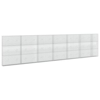 Gabione mit 5 mm Draht und 5x2,5 cm Maschen 650x20x150 cm