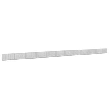 Gabione mit 5 mm Draht und 5x2,5 cm Maschen 1150x30x50 cm