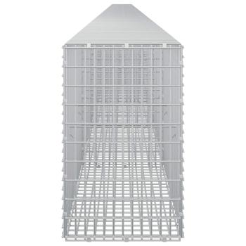 Gabione mit 5 mm Draht und 5x2,5 cm Maschen 1150x30x50 cm