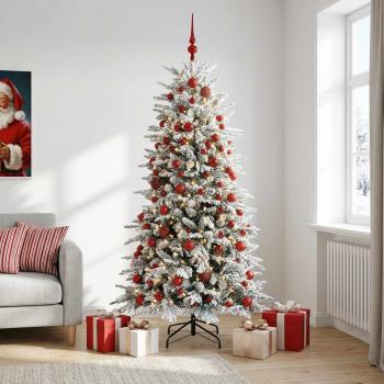 Künstlicher Weihnachtsbaum mit Kugel 240 cm 300 LEDs