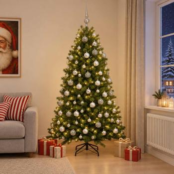 ARDEBO.de - Künstlicher Weihnachtsbaum mit Kugel 240 cm 300 LEDs