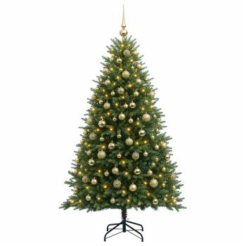Künstlicher Weihnachtsbaum mit Kugel 240 cm 300 LEDs
