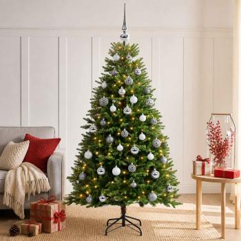 ARDEBO.de - Künstlicher Weihnachtsbaum mit Kugel 120 cm 150 LEDs