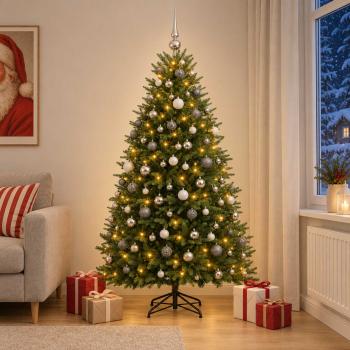 ARDEBO.de - Künstlicher Weihnachtsbaum mit Kugel 240 cm 300 LEDs