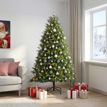 Künstlicher Weihnachtsbaum mit Kugel 240 cm 300 LEDs