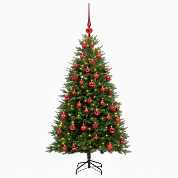 Künstlicher Weihnachtsbaum mit Kugel 150 cm 150 LEDs