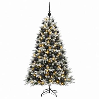 Künstlicher Weihnachtsbaum mit Kugel 210 cm 300 LEDs