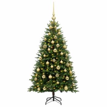 Künstlicher Weihnachtsbaum mit Kugel 150 cm 150 LEDs
