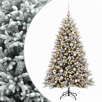 Künstlicher Weihnachtsbaum mit Kugel 240 cm 300 LEDs