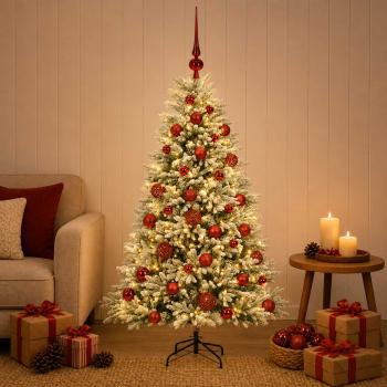 Künstlicher Weihnachtsbaum mit Kugel 120 cm 150 LEDs
