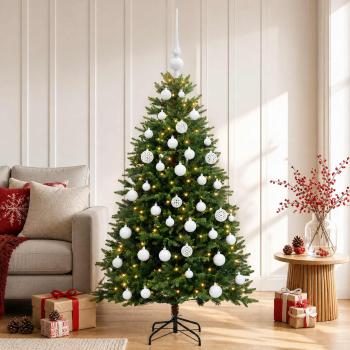 Künstlicher Weihnachtsbaum mit Kugel 150 cm 150 LEDs