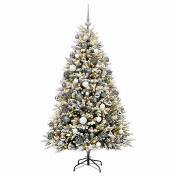 Künstlicher Weihnachtsbaum mit Kugel 240 cm 300 LEDs