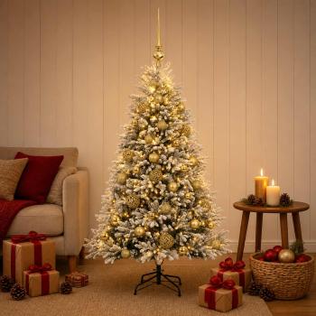 Künstlicher Weihnachtsbaum mit Kugel 150 cm 150 LEDs