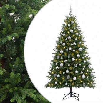 Künstlicher Weihnachtsbaum mit Kugel 180 cm 300 LEDs